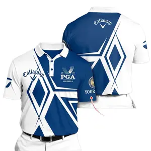 Customized PGA Championship Callaway Golf Polo Shirt - Lightweight & Personalized Casual Cotton