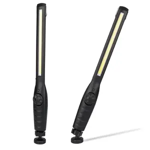 XTAUTO 2-PCS Magnetic Stand Base Rechargeable LED Work Light, Portable Handheld Waterproof Flashlight, 170° Rotatable Dimmable LED Light for Mechanics, Auto Repair, Garage & Outdoor Camping