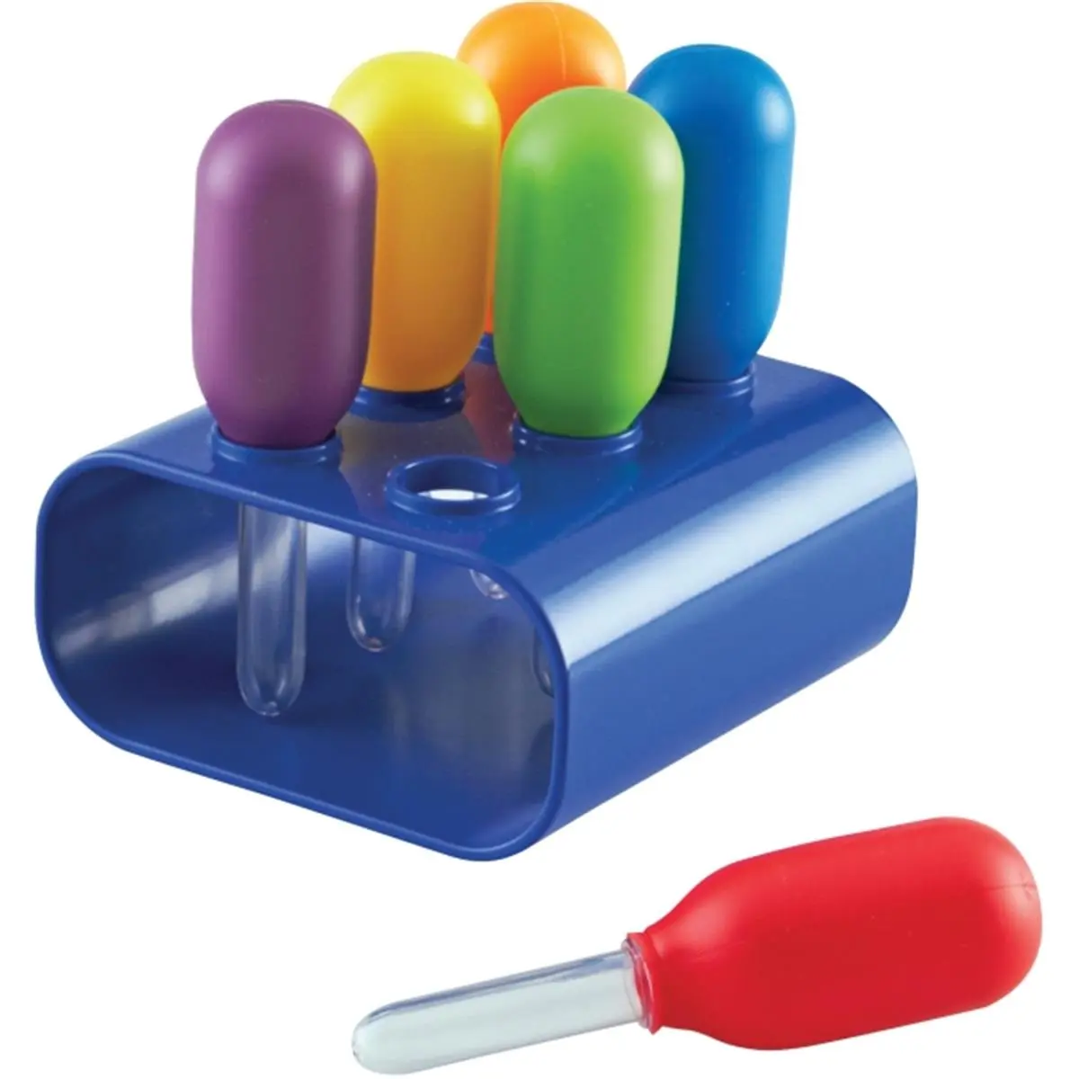 212 MAIN Jumbo Eyedropper Set with Convenient Vertical Stand, Interactive Toy & Sensory Table Learning Tool for Farm Animal & Poultry Pet Supplies, Ideal for 3-4 Year Olds (Fits Science Centers), Interactive Toys