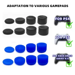 8pcs Thumb Stick Grip Cap Controller, Silicone Analog Rubber Cap, for Ps5/ps4/xbox Series X/s/switch Pro, Gamepad Accessories