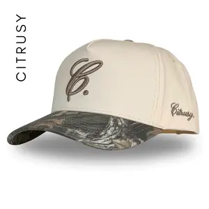 SIGNATURE C. TRUCKER HAT - CREAM/CAMO