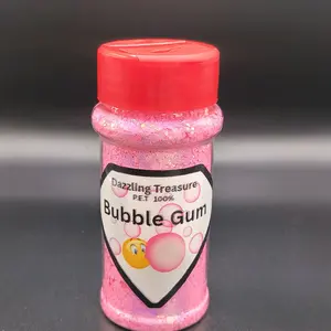 Bubble gum Chunky Glitter