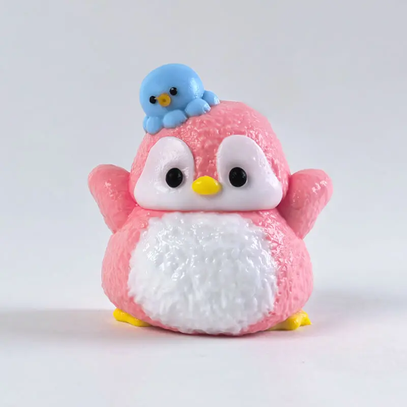 Cute Pink Penguin-Octopus Taba Squishy, Food-Grade Silicone Slow-Rising Handmade Fidget Toy, Sensory-Friendly Stress Relief ASMR Gift for Kids & Adults