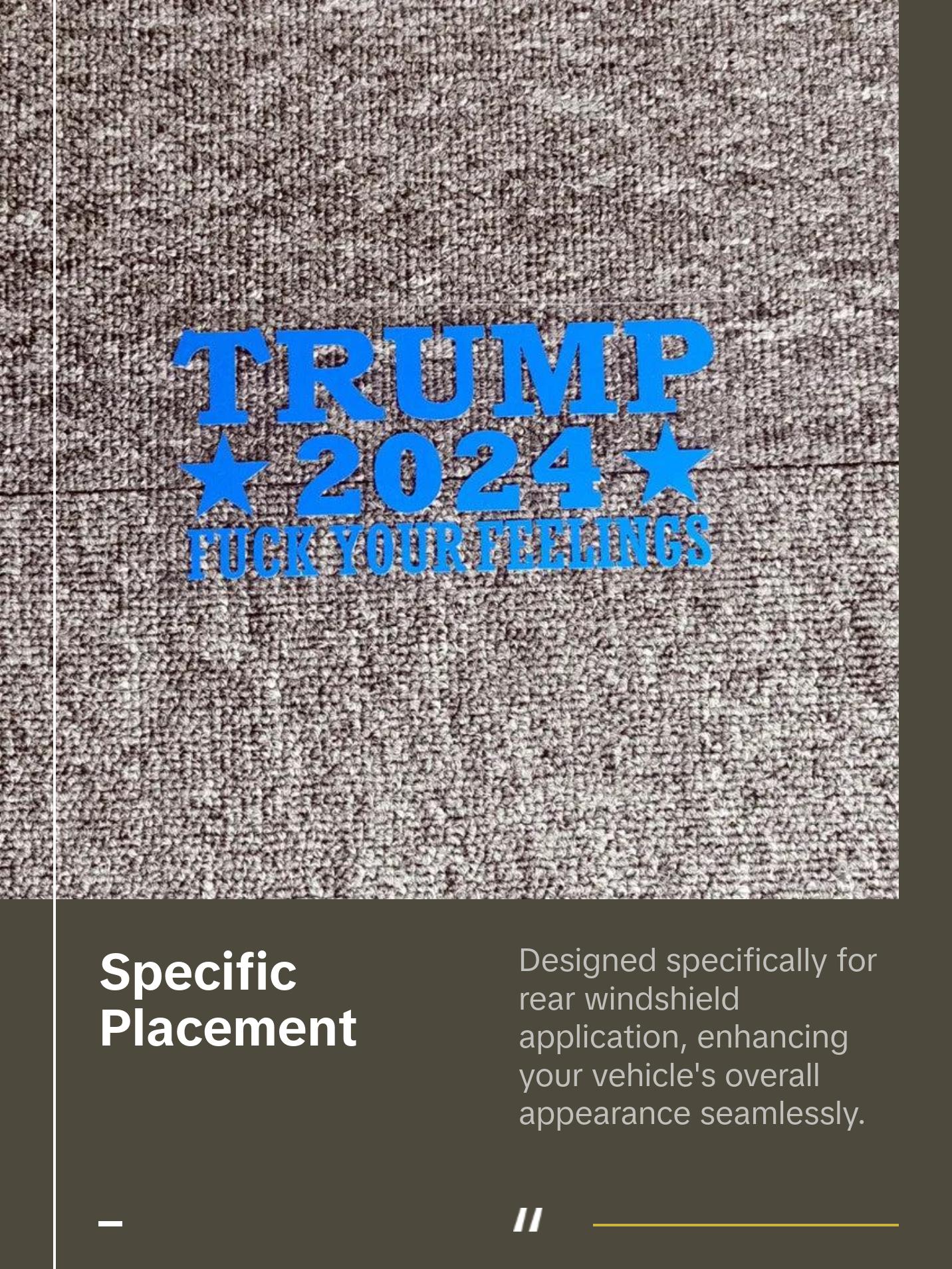 Trump 2024 Reflective Sticker