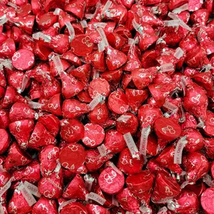 Cherry Cordial kisse- Milk Chocolate Filled with Cherry Cordial Creme – Individually Wrapped - Bulk Pack (2 Pound)