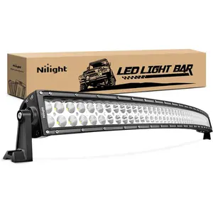 Nilight LED Light Bar 42Inch 240W 16800LM Curved Spot Flood Combo Driving Lamp Roof Bumper Off Road LED Work Lights Pods for Van Camper Wagon Car Pickup Golf Cart ATV UTV SUV Truck Boat dealsforyoudays