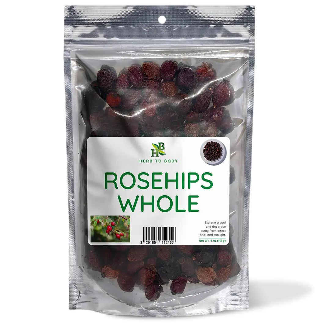 Rosehips Whole - 4 oz (113 g) | Rosa Canina | Herb To Body