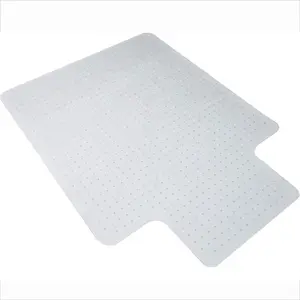36x48 in PVC Office Chair Mat, Carpeted Floor Protector with Extended Lip, Easy-to-Clean Desk Chair Mat for Office Use