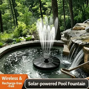 Solar Water Suction Pump, Fully Automatic Solar Floating Fountain, Outdoor Fish Pond Water Circulation Oxygenation Landscape Fountain