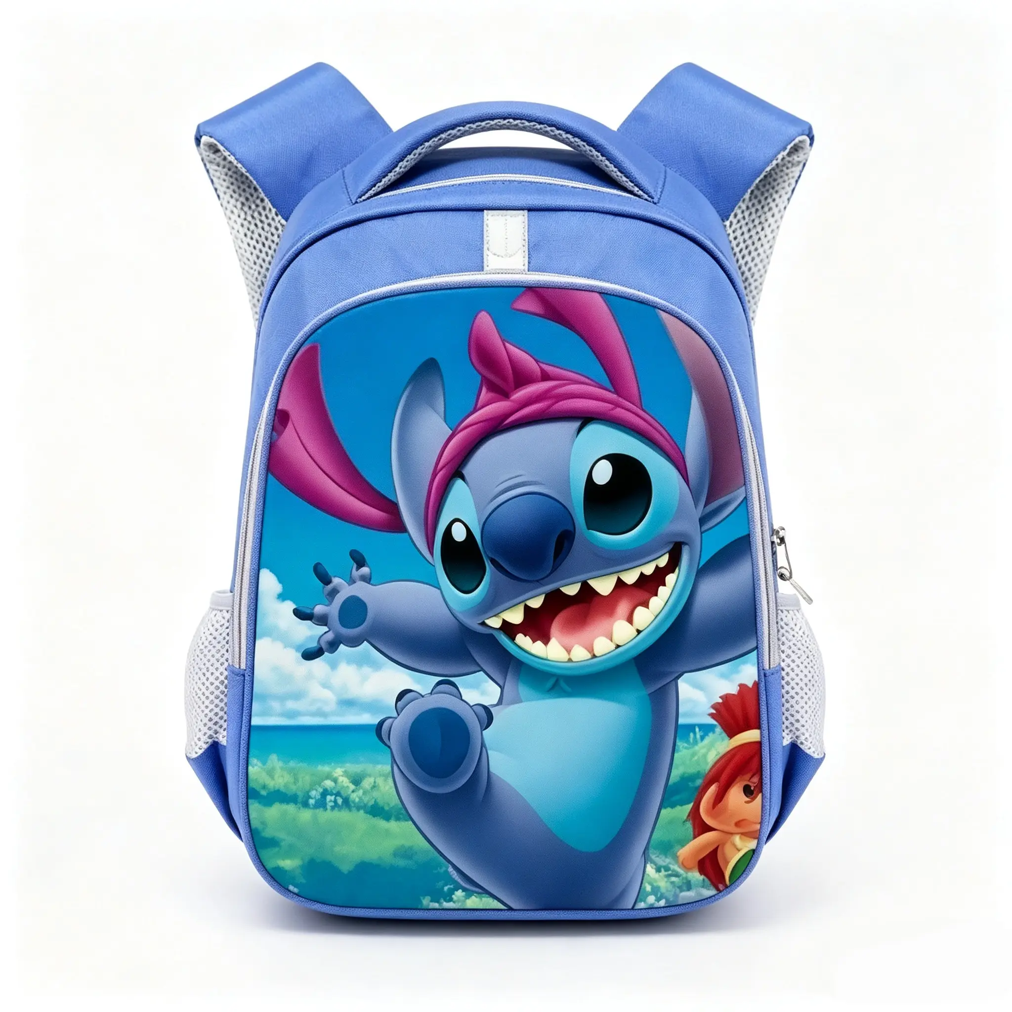 Disney Stitch Backpack, Cute Cartoon Character Daypack, Lightweight Durable Bookbag for School Travel Daily Use Teens