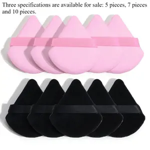 5/710Pcs Triangle Powder Puff Wet Dry Use for Loose Powder Liquid Cosmetic Soft Plush Makeup Foundation New Trending Beauty Puff