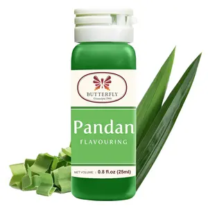 Pandan Extract for Baking, 0.8 fl oz (25 ml) by Butterfly Pandan Flavoring | Paste for Cakes, Waffles, Buko Desserts & Drinks