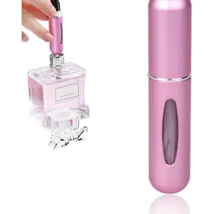Travel Mini Perfume Refillable Atomizer, Portable Perfume Spray Container Bottle, Travel Perfume Scent Pump Case Fragrance Empty Spray Bottle for Traveling and