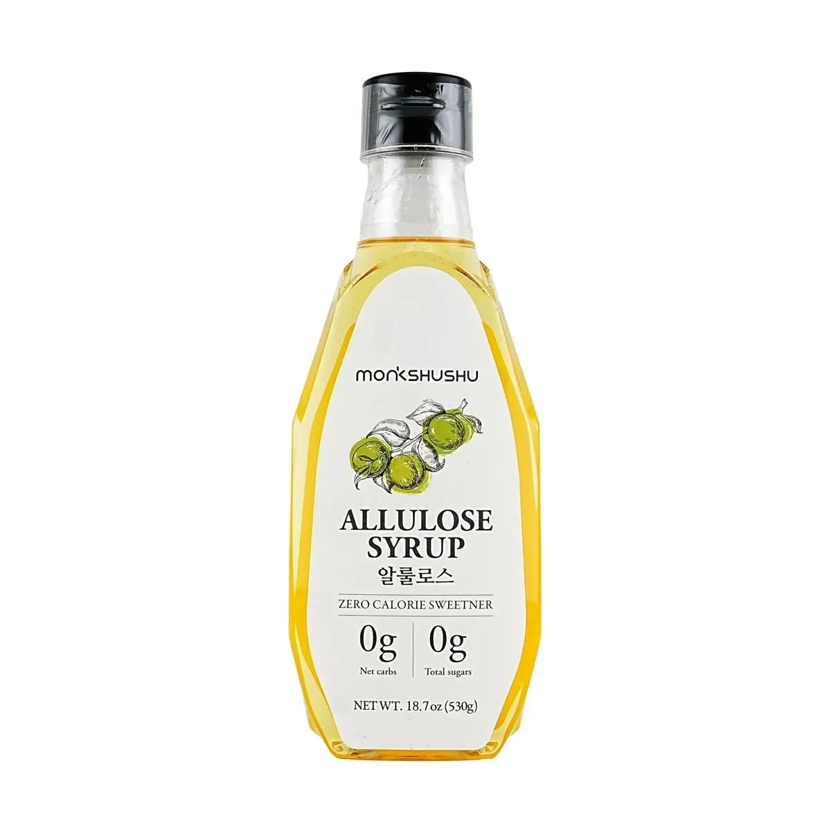 MONKSHUSHU Korean Allulose Syrup 530g | Zero Calorie, Zero Sugar, Zero Fat Sweetener