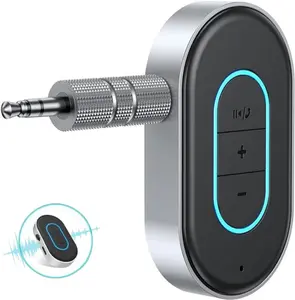 VANOTOM Aux Bluetooth 5.3 Adapter for Car, Bluetooth Car Adapter 3.5mm Aux Input, Aux to Bluetooth for Car/Home Stereo/Wired Headphones/Speaker