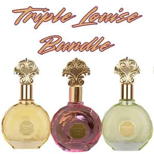 Triple Louise Bundle | Louise Praline | Louise Pistachio | Louise Carnival | Women 100 ML (3.4 FL OZ) Eau De Parfum By Zakat