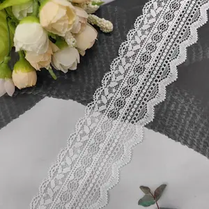 Soft Elastic Lace Trim, Breathable Fabric, Decorative Element for Clothing, Apparel Accessories, Home Decor, Hats, Gloves, Curtains, Toys
