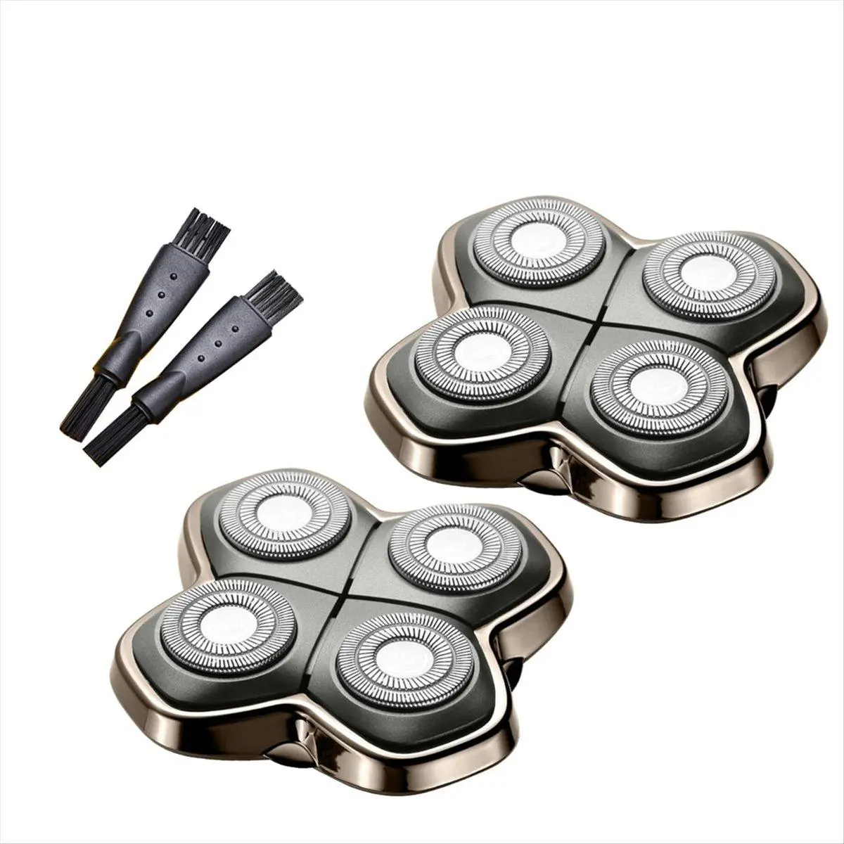 2Pack Professional Replacement Head for Skulls Pitbulls Shaver Gold PRO, Silver PRO, Diamond PRO Series Titanium As Shown