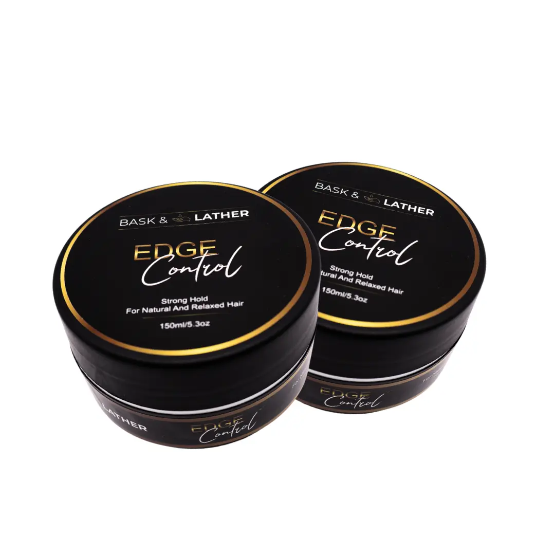 STRONG HOLD -THICK EDGES EDGE CONTROL - 2 JAR BUNDLE strong edge braid gel pomade Hair Product Haircare STRONG HOLD -THICK EDGES EDGE CONTROL - 2 JAR BUNDLE strong edge braid gel pomade Hair Product Haircare