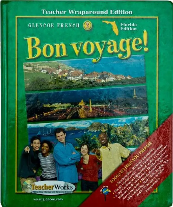 Used Glencoe French 2 Bon Voyage Florida Edition Teacher Wraparound Edition Literature Book by Conrad J. Schmitt (Hardcover)