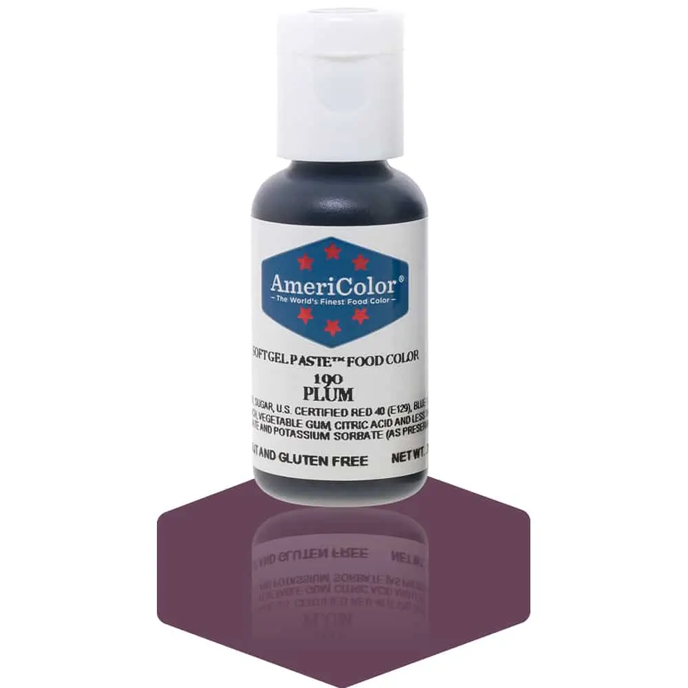 AmeriColor, Plum, .75 Ounce, Soft Gel Paste Food Color
