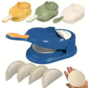 DIY Creative Kitchen Tool, 2-In-1 Manual Dumpling & Tortilla Maker, Durable PP Material, Effortless Home Cooking Essentials