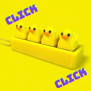 Ducky 4-Key Fidget Clicker – Fidget Toy – Stress Relief - Stim Toy