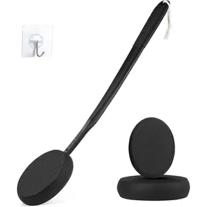 19-in Long Handle Lotion Applicator - Waterproof Personal Skincare Bath Accessory Set for Back Tanning, Self Tanner, Sunscreen, Ideal Gift for Adults