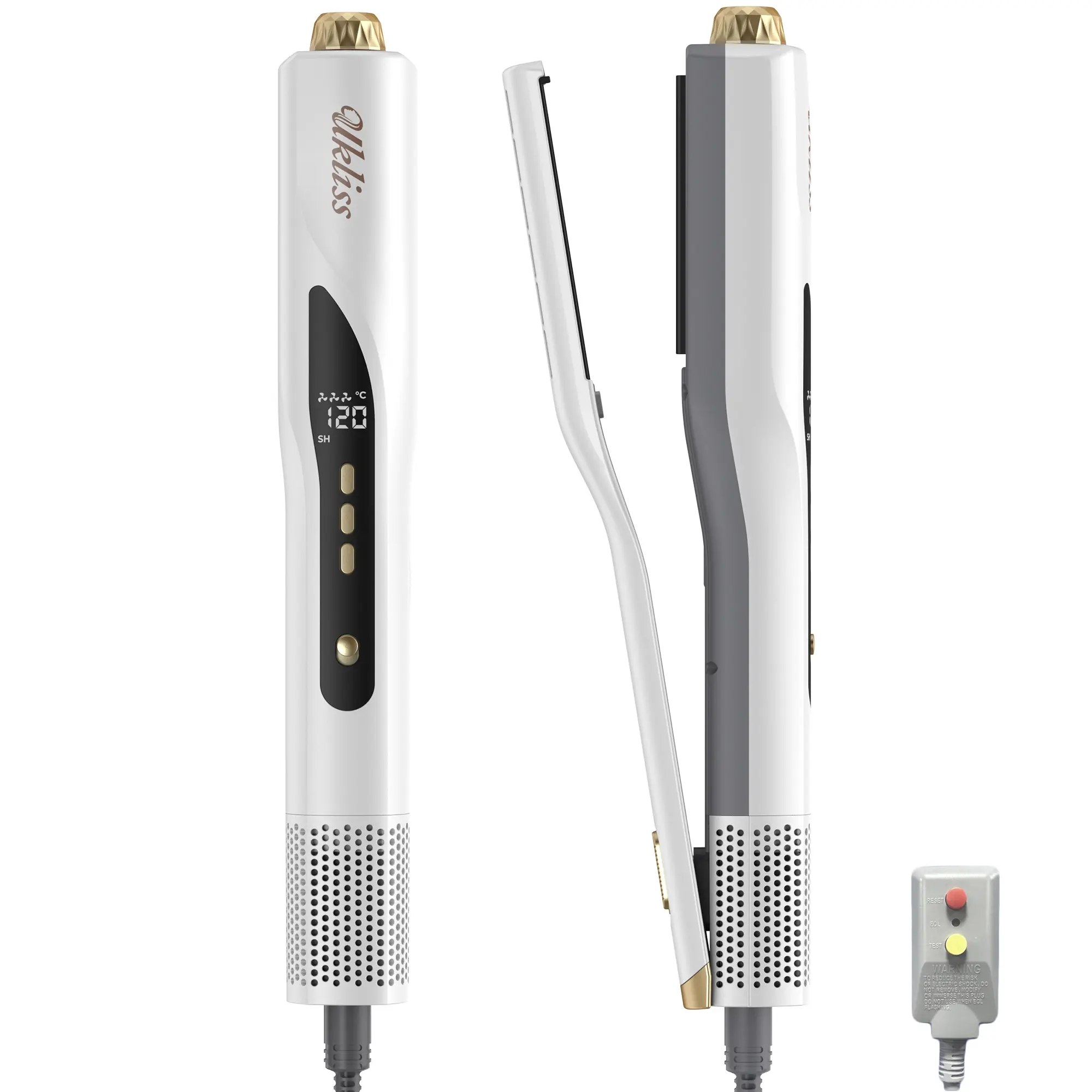 UKLISS AirLiss Straightener - Blow-Dry Hair Styling Appliance with Adjustable Airflow, Multiple Temps, Intelligent Heat Control for Frizz-Free Smooth Hair in Minutes
