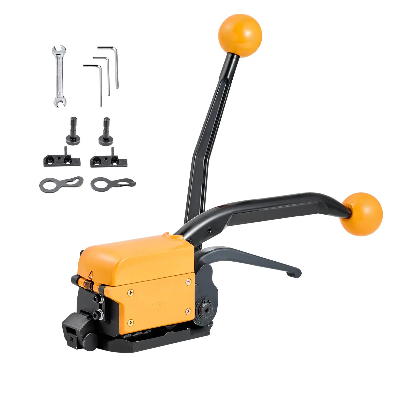 【SummerFinds】VEVOR Banding Strapping Kit, Heavy Duty A3 Steel Banding Sealer Tool with Adjustable Width, Manual Metal Pallet Packaging Strapping Kit for Warehouse, Transportation, Industrial Bundling, Home Use