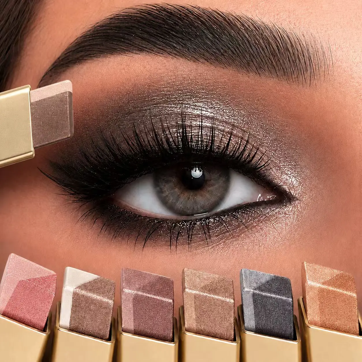 MooGlamor Two-Color Eyeshadow Pencil Set Long Lasting fastness Matte Natural Makeup Effect Waterproof Smudgeproof Eye Shadow Stick Suitable For Beginners Cosmetic