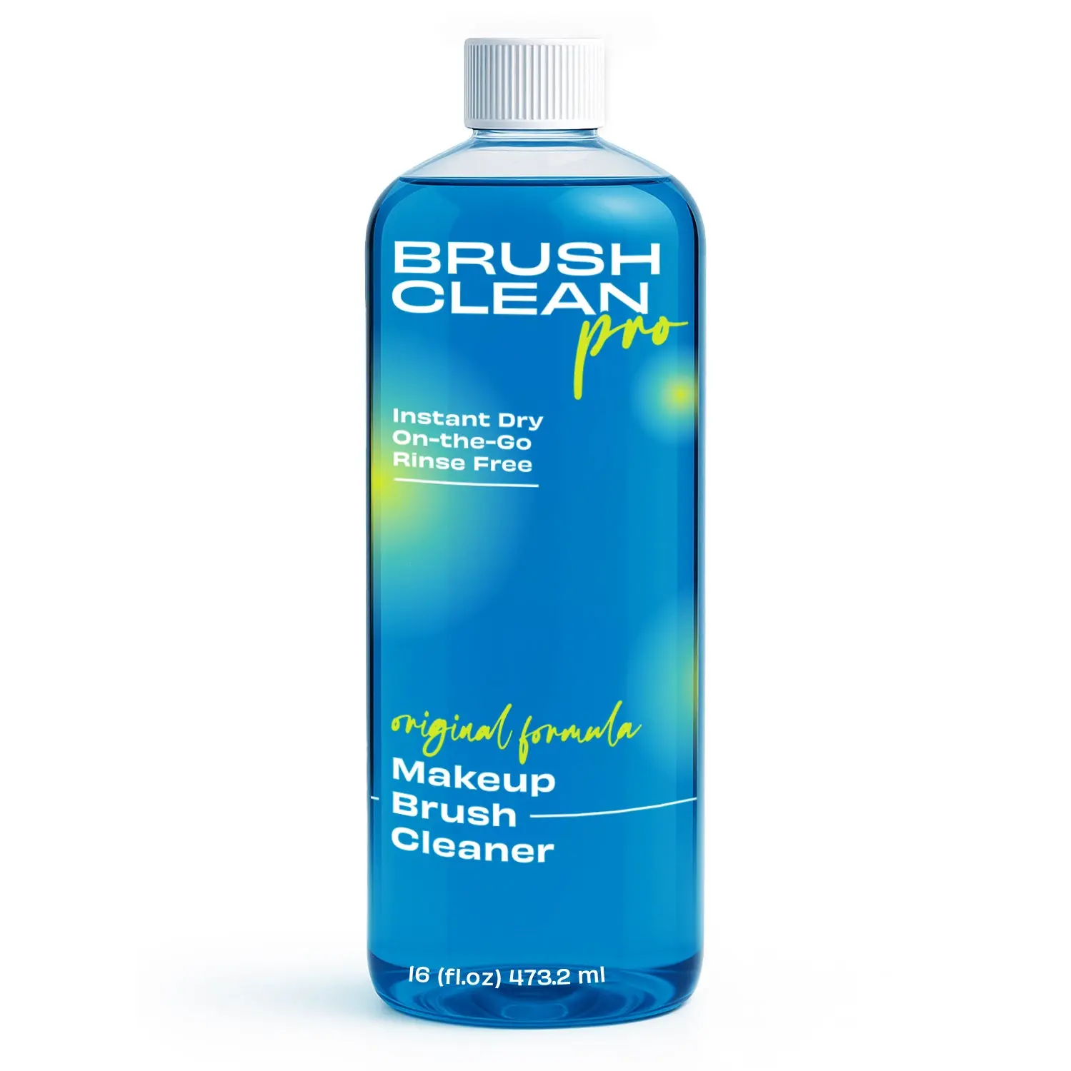 Original Plastic Makeup Brush Cleaner Solution, 16 oz - Flawless Bristle Cleanser for Makeup Tools, Wipe