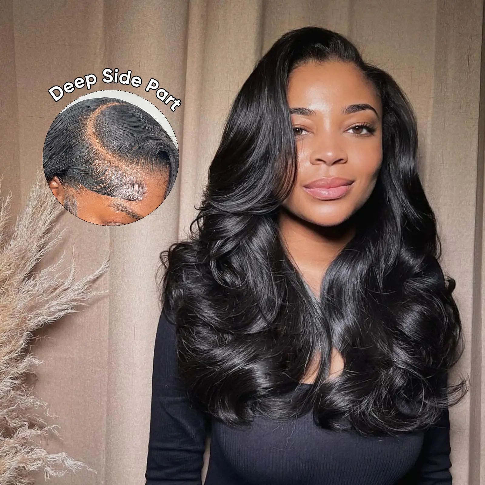 Wiggins Hair 250% Density Layer Cut Side Part 13x4 Lace Front Body Wave Wig Pre Cut Lace Ready Go Glueless Wig Pre Bleached 13x4 Lace Front Wig Human Hair Pre Plucked #DealsForYouDays