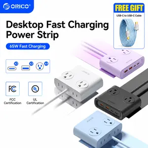 ORICO Universal Power Strip 1.6 Meters Extension Cord Travel Power Socket USB Charger Power Extension Outlet-PDC