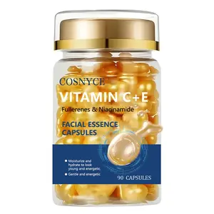 90 Capsules Vitamin C Supplement, Rich in Niacinamide & Vit E Moisturizer, Smooth Skin Care Essence, Gentle Fresh Comfort Daily Use