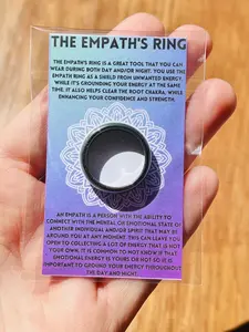 Empath’s Rings Crystal Rings Crystal Protection Jewelry For Balance Between The Body, Mind And Spirit
