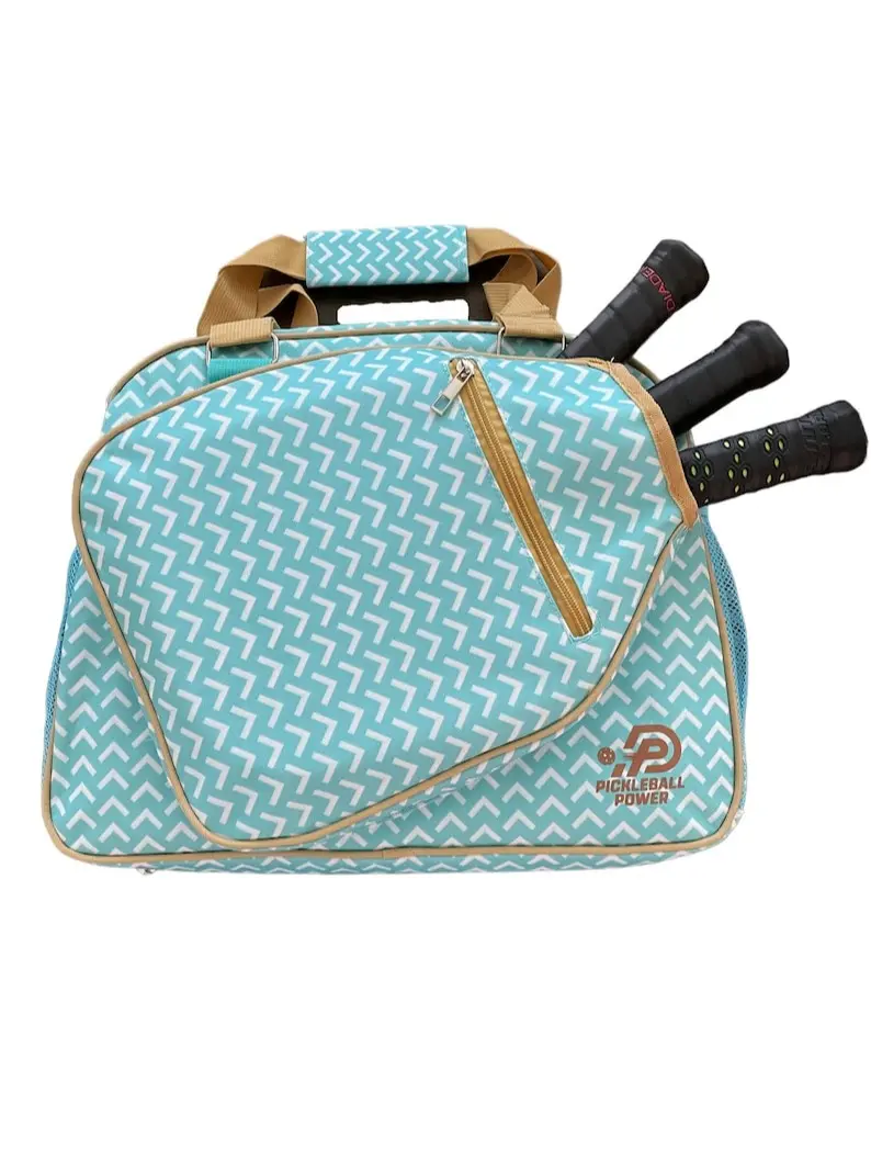 NEW LOW PRICE! Pickleball Bag - "Inspired" - Designer Women's Side-Pocket Dufflebag | Made Exclusively For Pickleball!