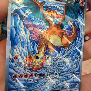 Custom Charizard ex Art Card - Ice Cavern Edition (Fractal or Starry Holo) - Textured Starry Holo NOW AVAILABLE