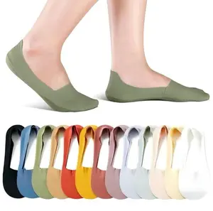 10 Pairs Women’s No Show Liner Socks, Low Cut Invisible Footie Socks, Soft Stretch Lightweight Knit, Smooth Toe, 10 Color Pack, for Flats Loafers Sneakers Canvas Shoes Slip Ons Work Travel Daily Casual Outfits, Shoe Liner Set non-slip