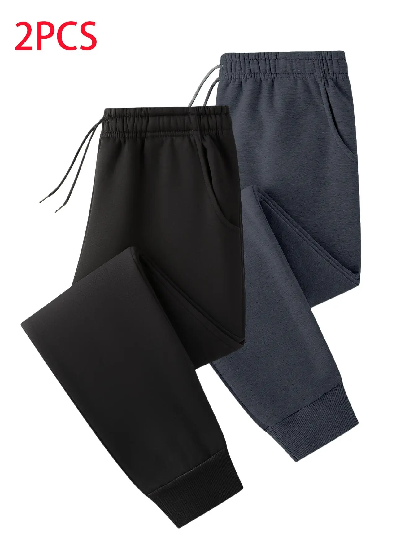 Men's Solid Color Waistband Sweatpants, Casual Comfy Breathable Jogger Pants for Outdoor Workout Running Climbing Wear, Men's Trousers for All Seasons