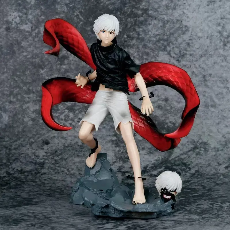 Tokyo Ghoul Figure, Ken Kaneki Doll with Mask & Interchangeable Faces