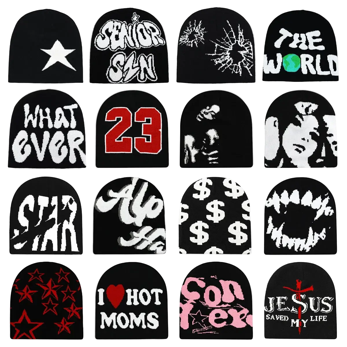 100+ Designs Skully Beanies