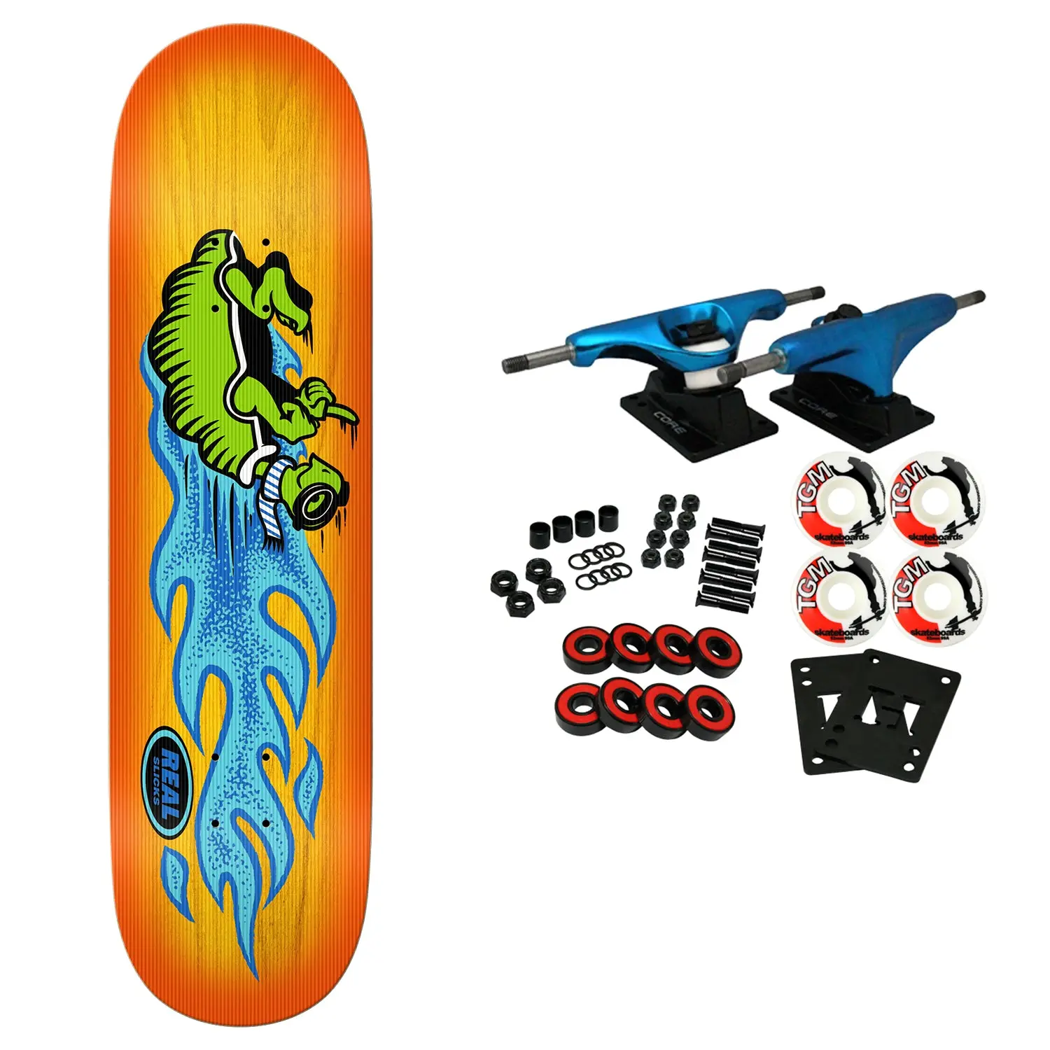 Real Skateboard Complete Team Slick 8.25" x 32"