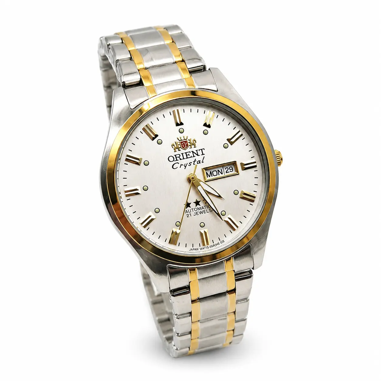 Men's Masculine Wrist Watch, Luxury Stainless Steel Quartz Timepiece with Large Luminous Dial and Dual Day-Date Calendar, Masculine Wrist Watches, Solid Metal Wrist Watches