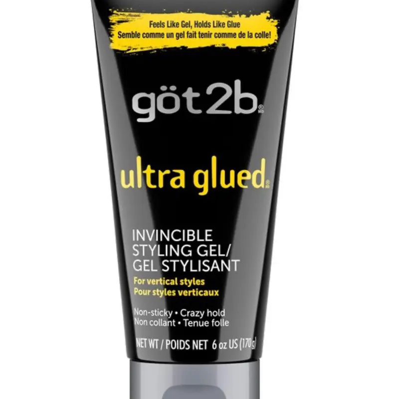 Got2b Ultra Glued Invincible Haircare Gel - Professional High-Strength Hair Styling Gel with Extra Strong Hold, High Strength Gel