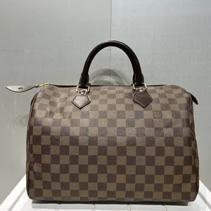 Pre-owned Louis Vuitton Canvas Messenger Bags Speedy 30 damier 57978628