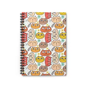 Cartoon Kitty - Spiral Notebook
