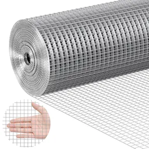 VEVOR Hardware Cloth, TikTokShopBlackFriday, Max. 1/2 inch  48in x 100 ft 19/23 Gauge, Hot Dipped Galvanized Wire Mesh Roll, Chicken Wire Fencing, Wire Mesh for Rabbit Cages, Garden, Small Rodents