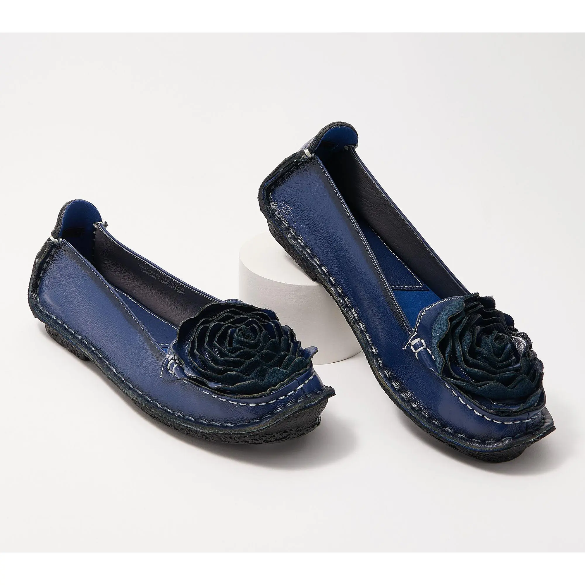 L'Artiste by Spring Step Leather Flats - Dezi