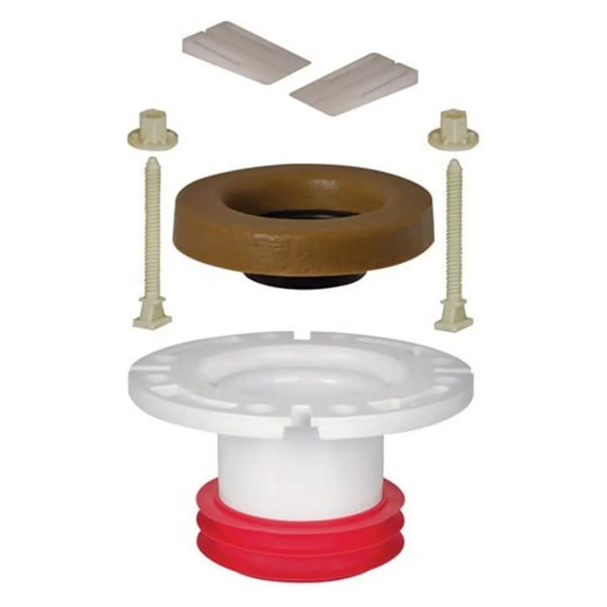 Sioux Chief 887-GPTMK,886-GP Nylon 4-in Push-Tite PVC Closet Flange Repair Kit with Push-Tite PVC Gasket for Repairing Closet Pipes (Compatible with ABS,Cast Iron,All Pipe Materials), 4 Inch, Repair Closet Pipes